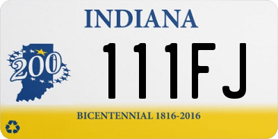 IN license plate 111FJ