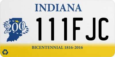 IN license plate 111FJC