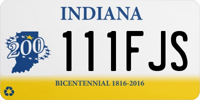 IN license plate 111FJS
