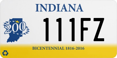 IN license plate 111FZ