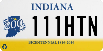 IN license plate 111HTN