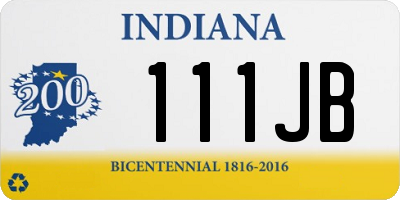 IN license plate 111JB