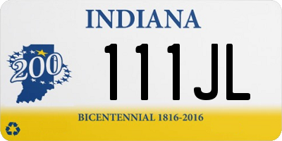 IN license plate 111JL