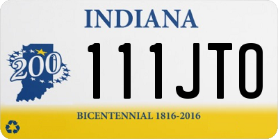 IN license plate 111JTO