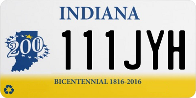 IN license plate 111JYH