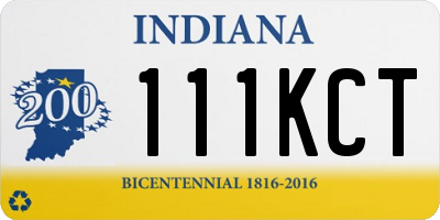 IN license plate 111KCT