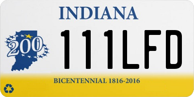 IN license plate 111LFD