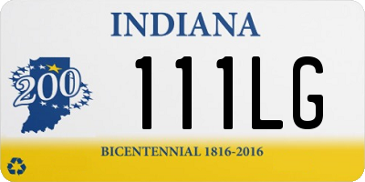 IN license plate 111LG
