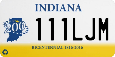 IN license plate 111LJM