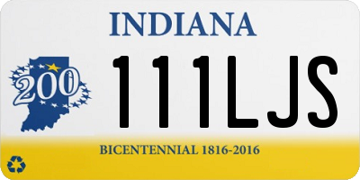 IN license plate 111LJS