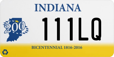 IN license plate 111LQ