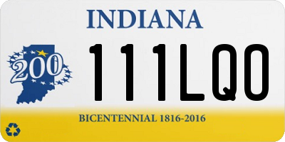 IN license plate 111LQO