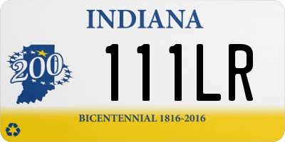 IN license plate 111LR