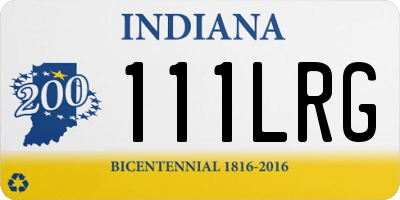 IN license plate 111LRG