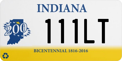 IN license plate 111LT