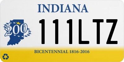 IN license plate 111LTZ