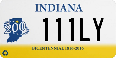 IN license plate 111LY