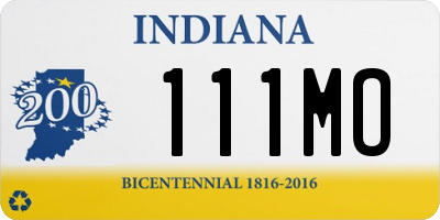 IN license plate 111MO