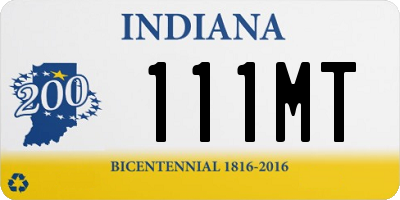 IN license plate 111MT