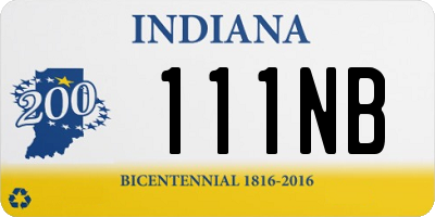 IN license plate 111NB