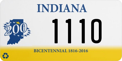 IN license plate 111O