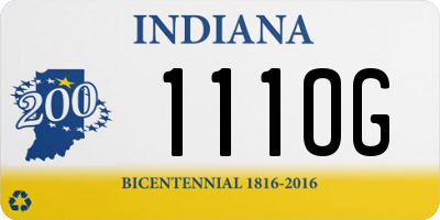 IN license plate 111OG