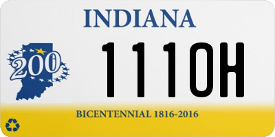 IN license plate 111OH