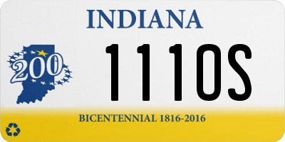 IN license plate 111OS
