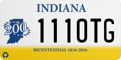 IN license plate 111OTG