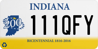 IN license plate 111QFY
