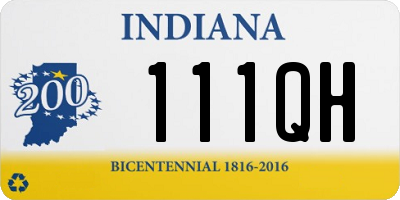 IN license plate 111QH