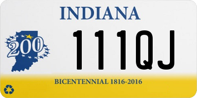 IN license plate 111QJ