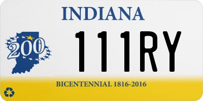 IN license plate 111RY