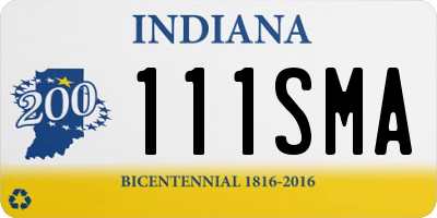 IN license plate 111SMA
