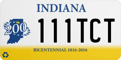 IN license plate 111TCT