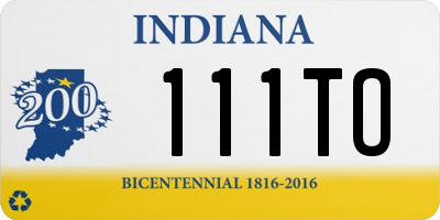 IN license plate 111TO