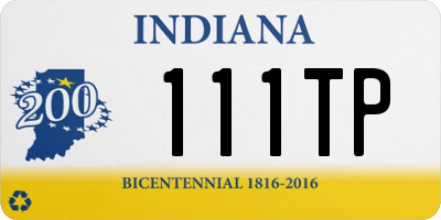 IN license plate 111TP