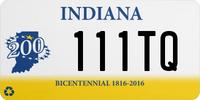 IN license plate 111TQ