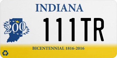 IN license plate 111TR