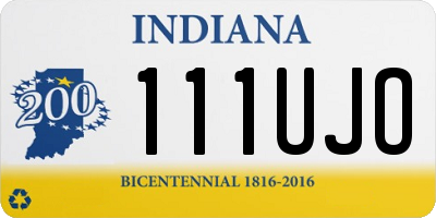 IN license plate 111UJO