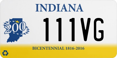 IN license plate 111VG