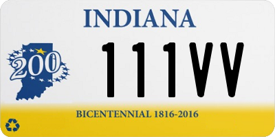 IN license plate 111VV