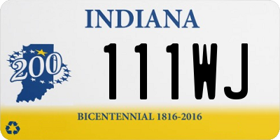 IN license plate 111WJ