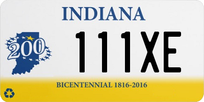 IN license plate 111XE