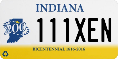 IN license plate 111XEN