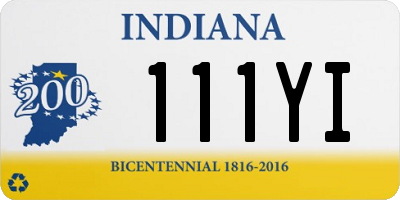 IN license plate 111YI