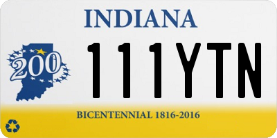 IN license plate 111YTN