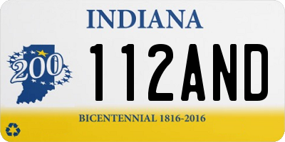 IN license plate 112AND