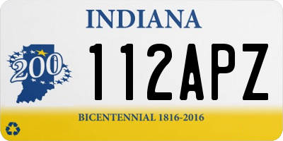 IN license plate 112APZ