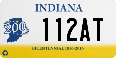 IN license plate 112AT